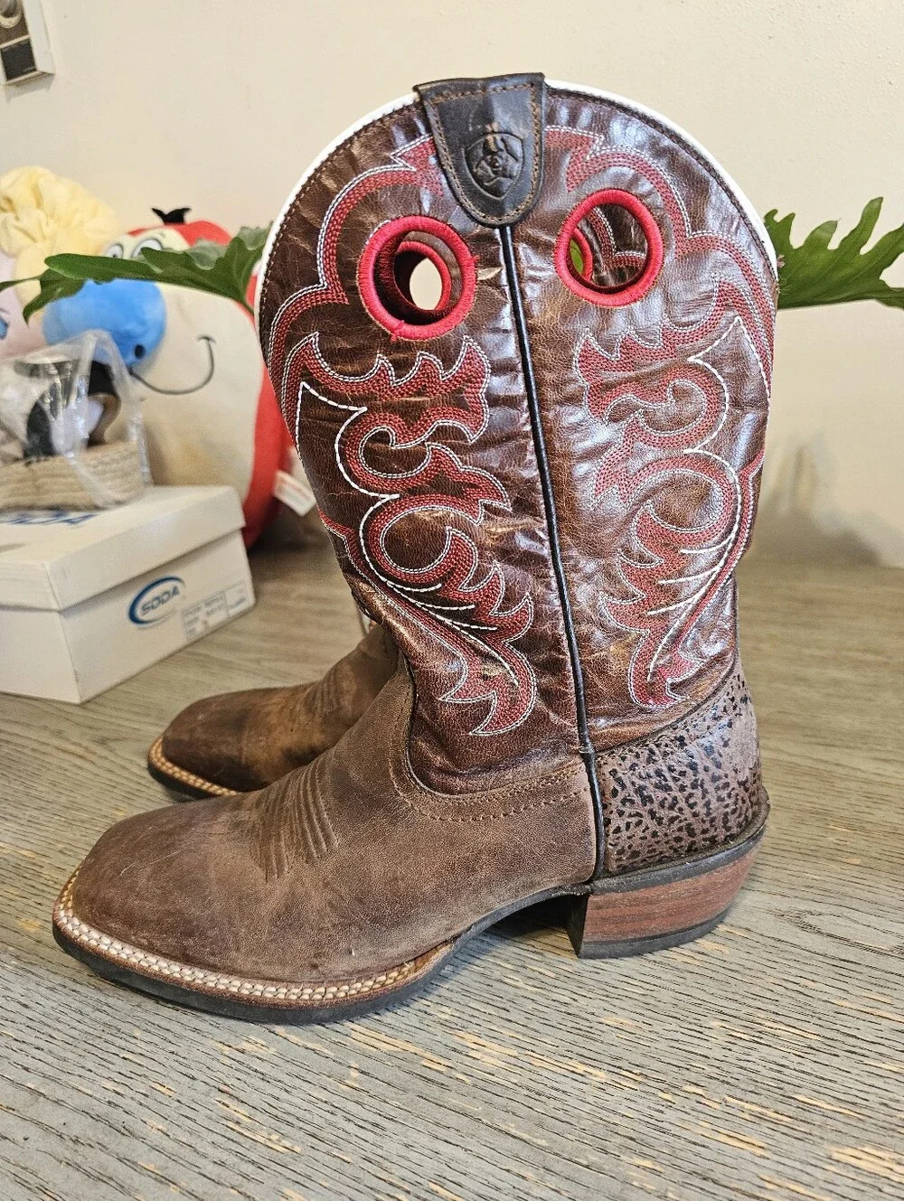 Ariat Heritage Crossfire Western Boot Mens 8.5D Cowboy Boots Square Toe